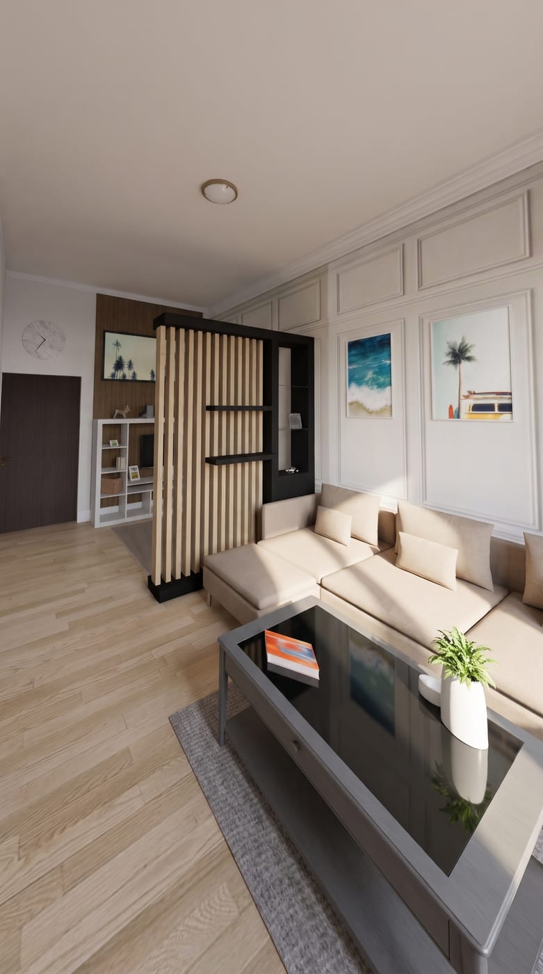 Mid-century living room