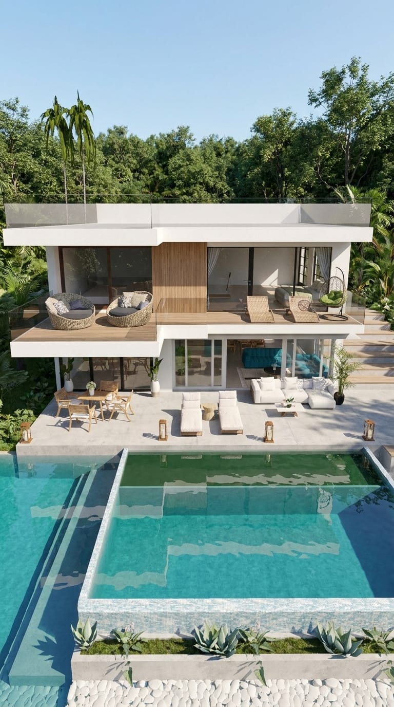 Mid-century outdoor space