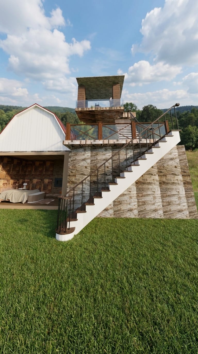 Farmhouse outdoor space