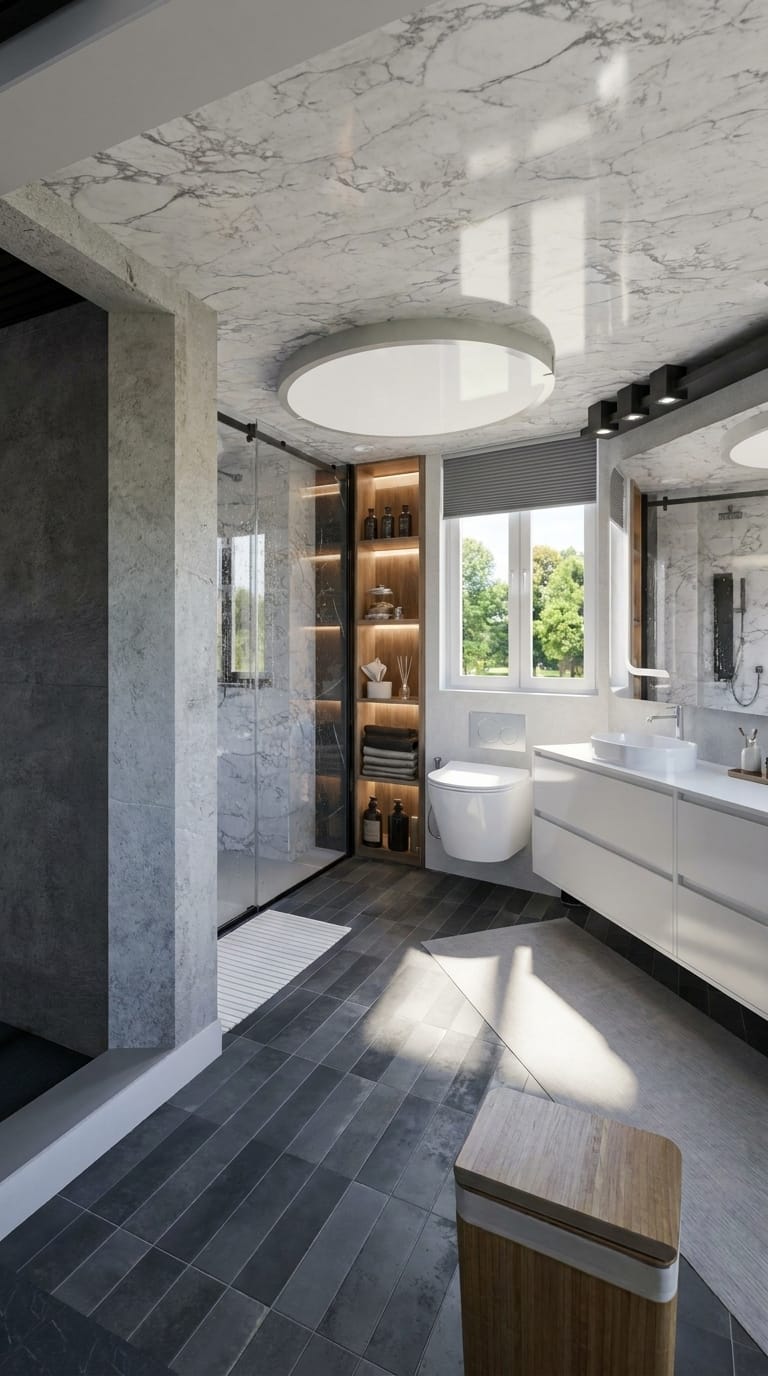Mid-century bathroom