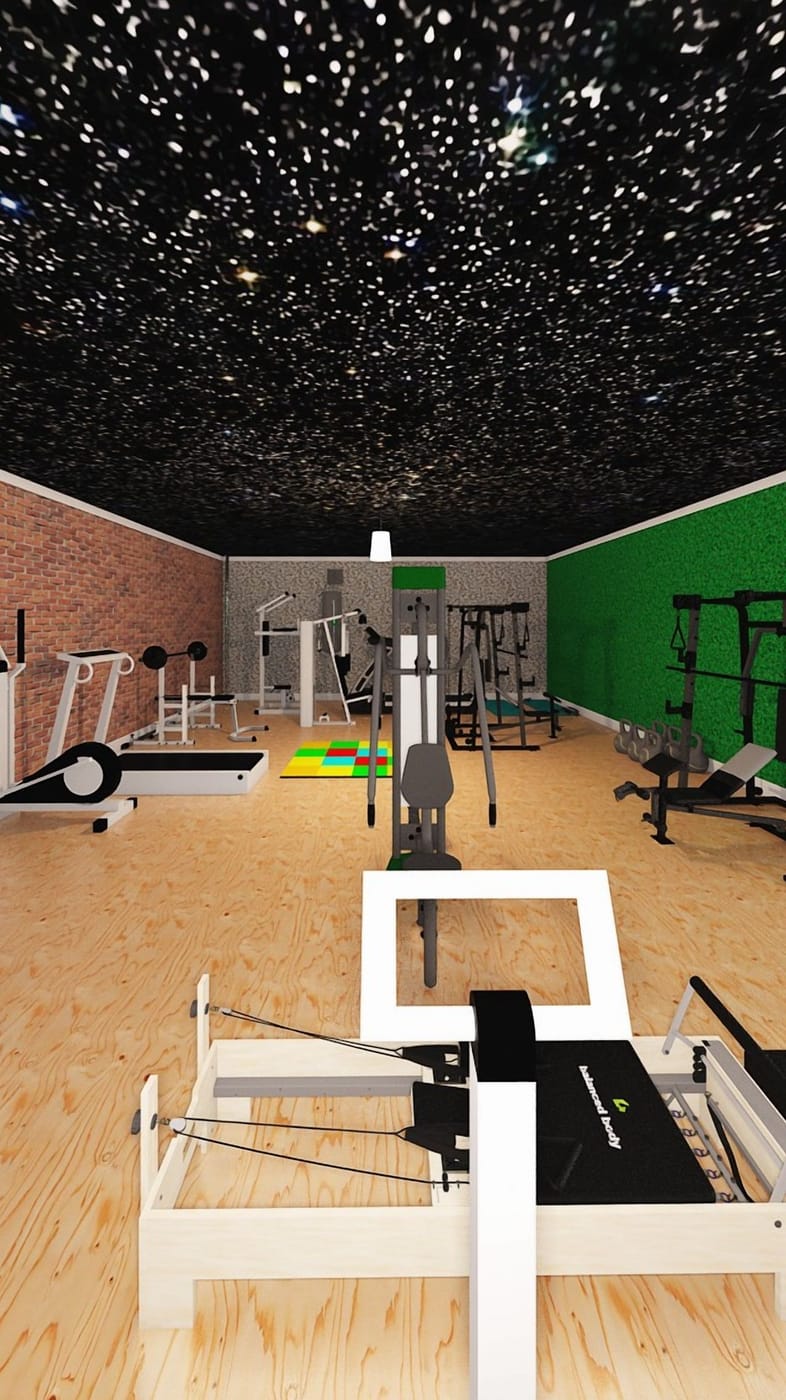Mid-century gym