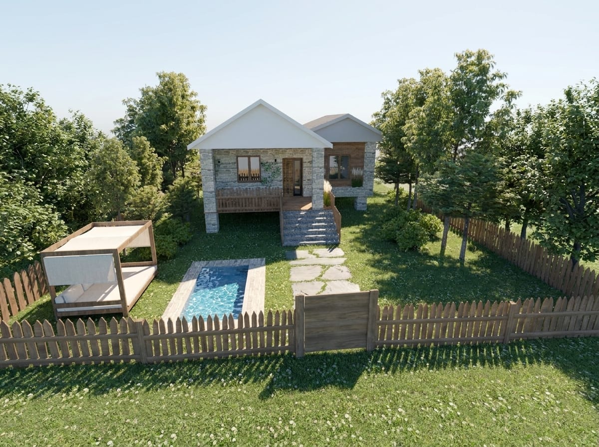 Landscape Rustic outdoor space