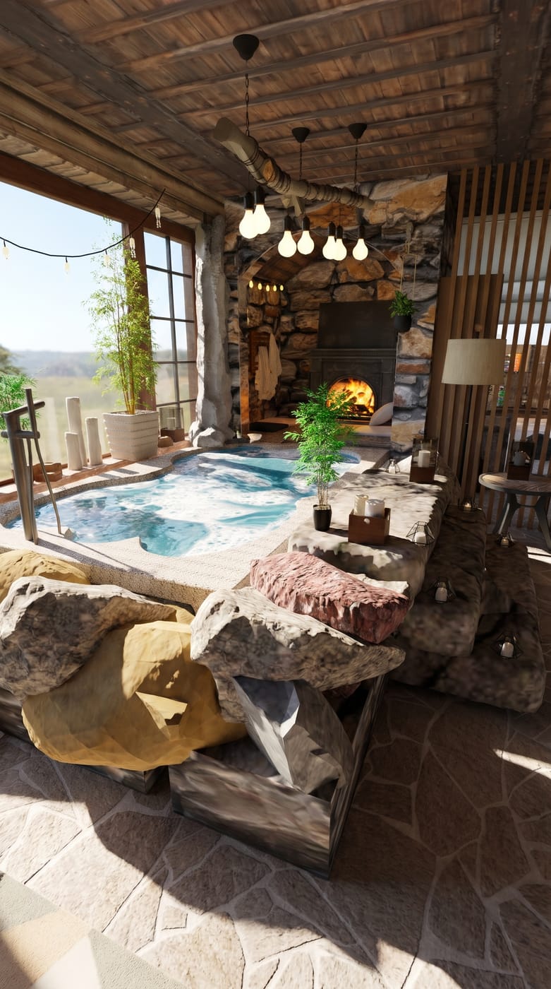 Farmhouse outdoor space