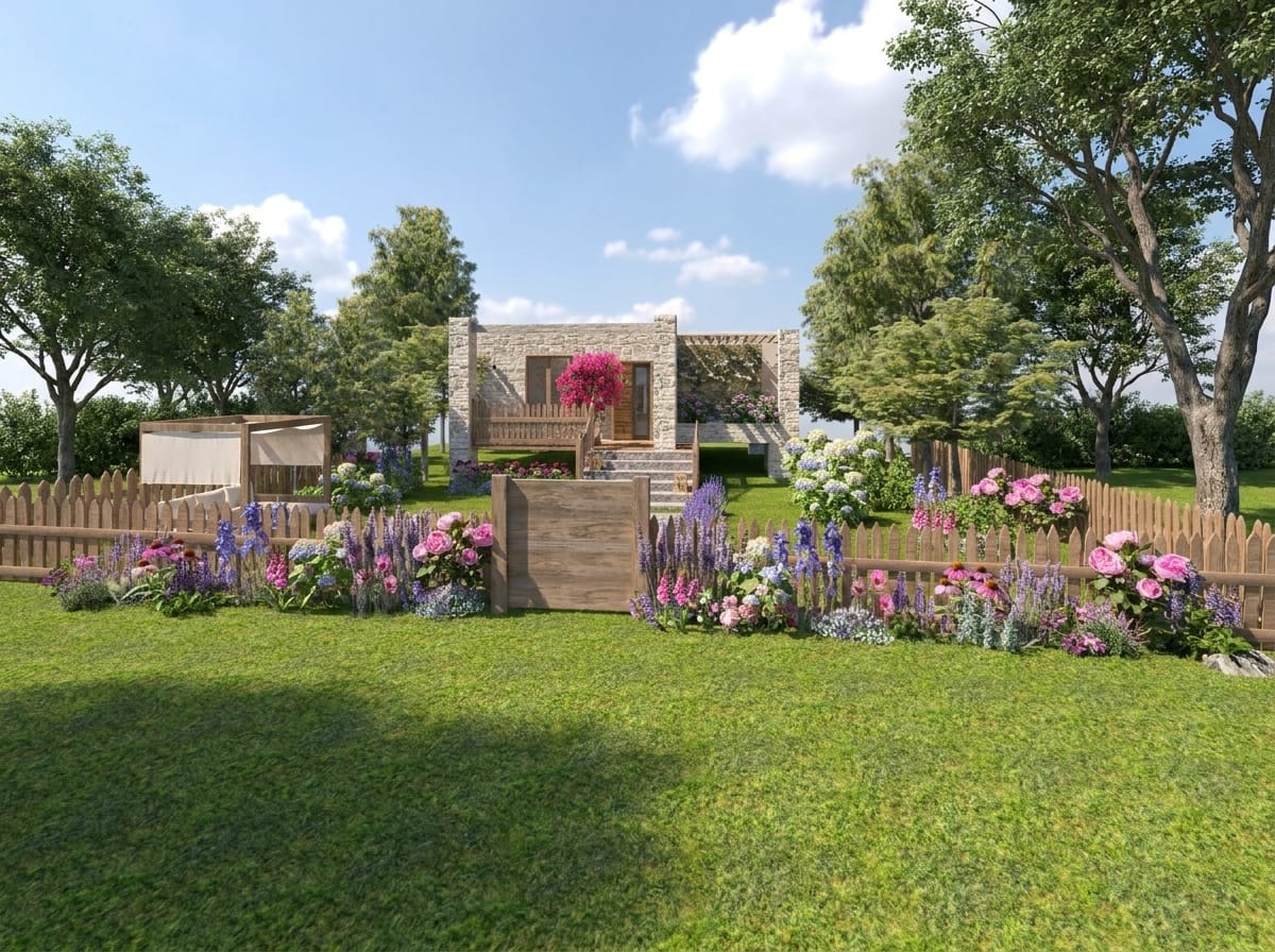 Landscape English outdoor space