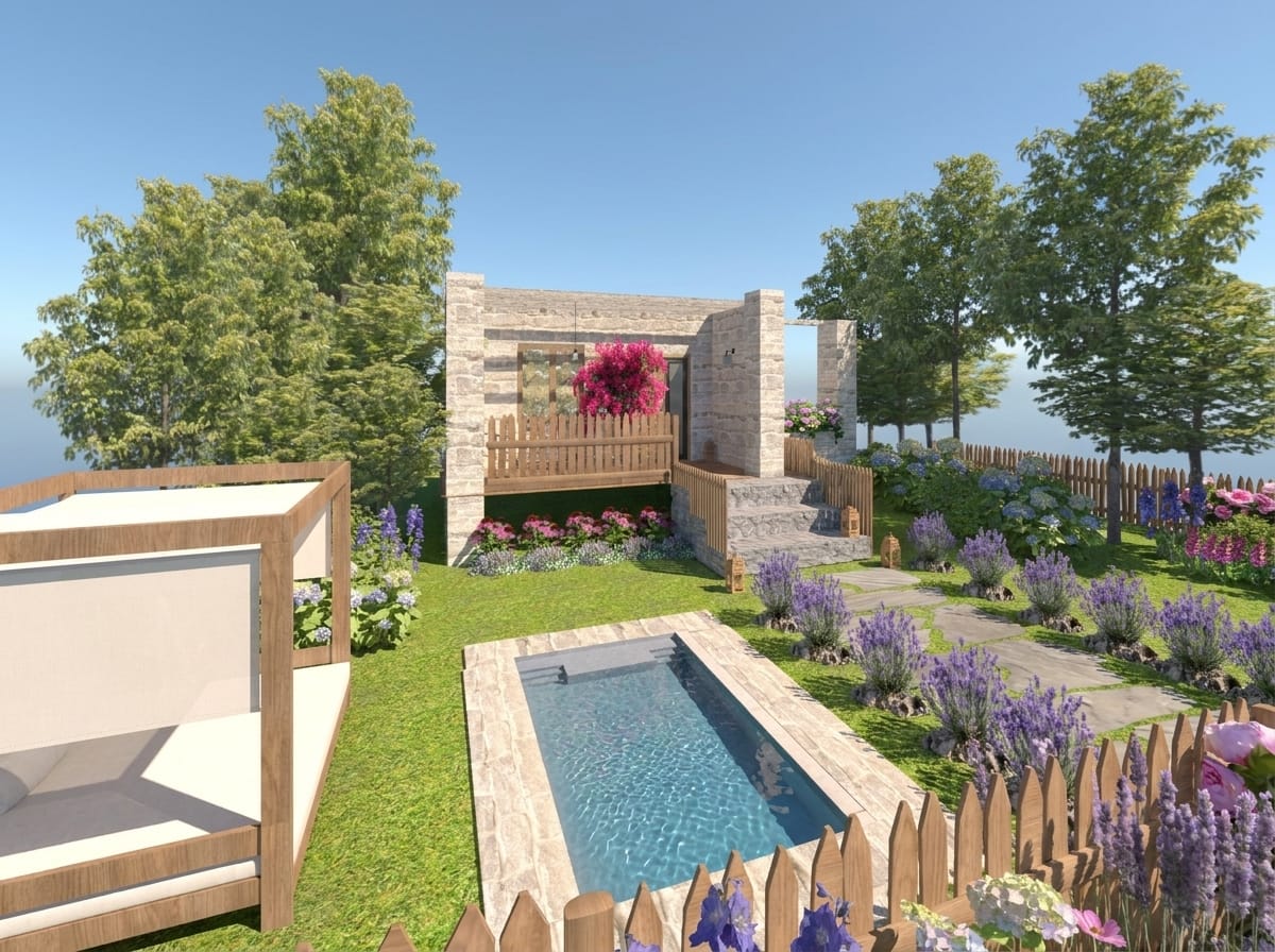 Landscape Mediterranean outdoor space