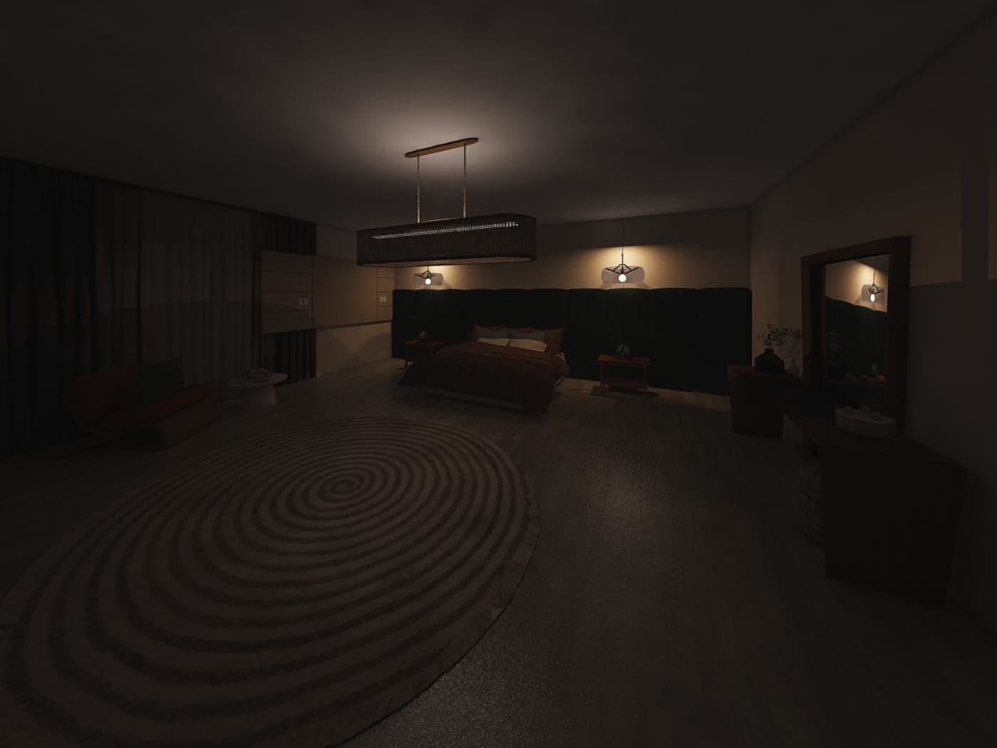 Mid-century bedroom