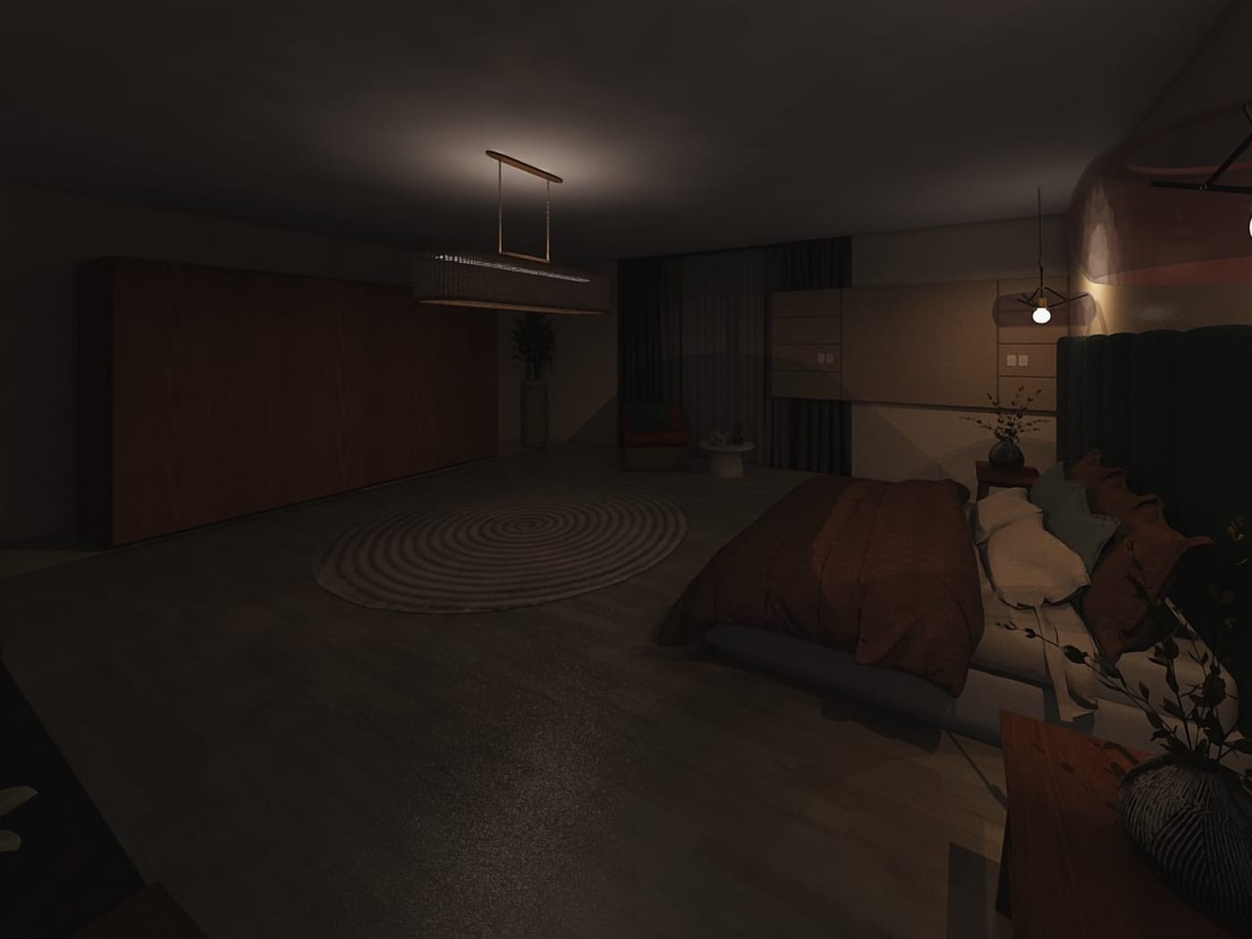 Mid-century bedroom