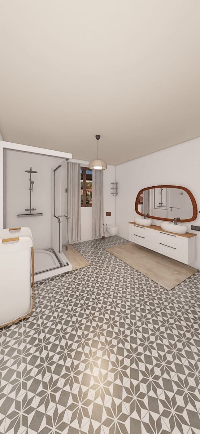 Mid-century bathroom