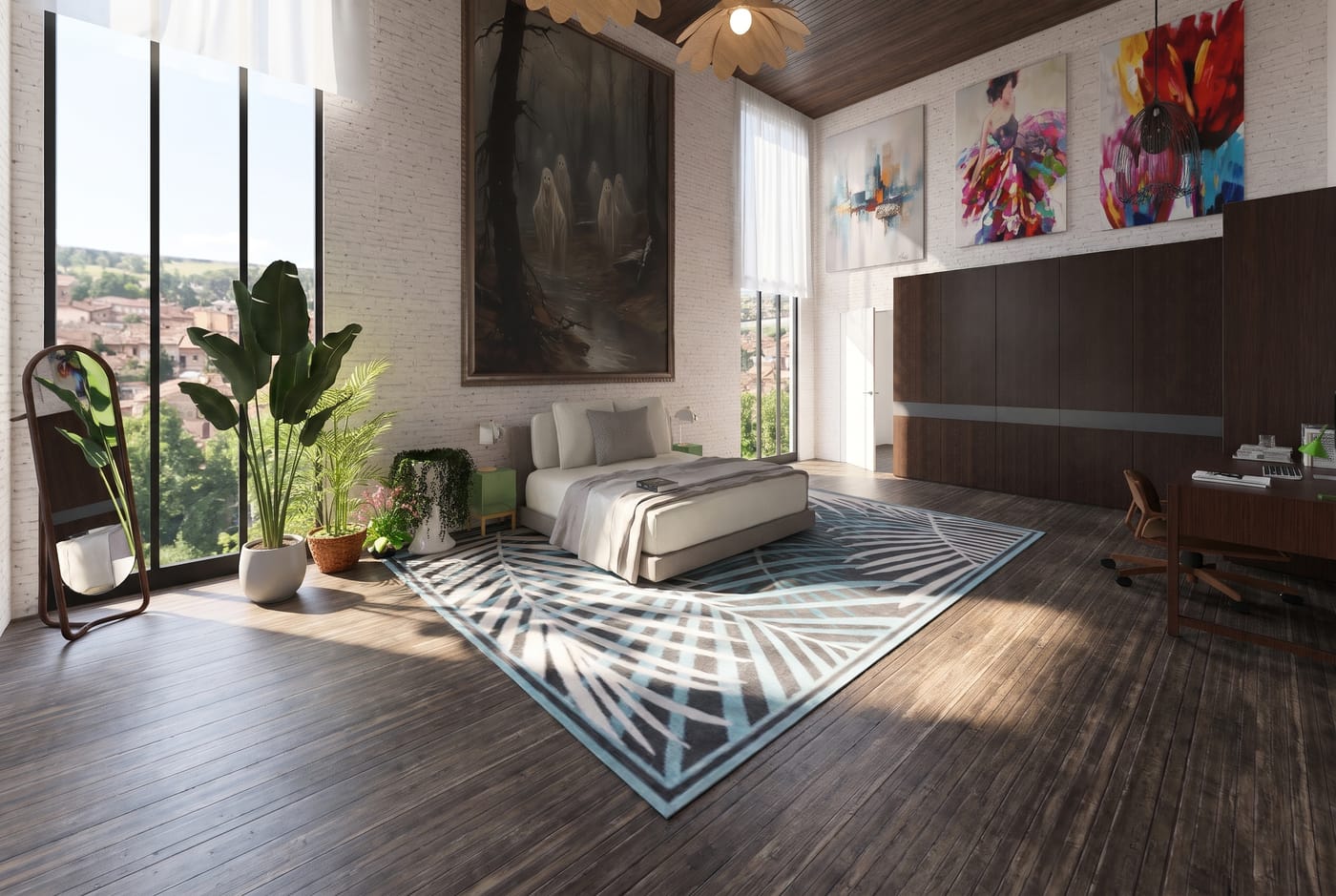 Mid-century bedroom