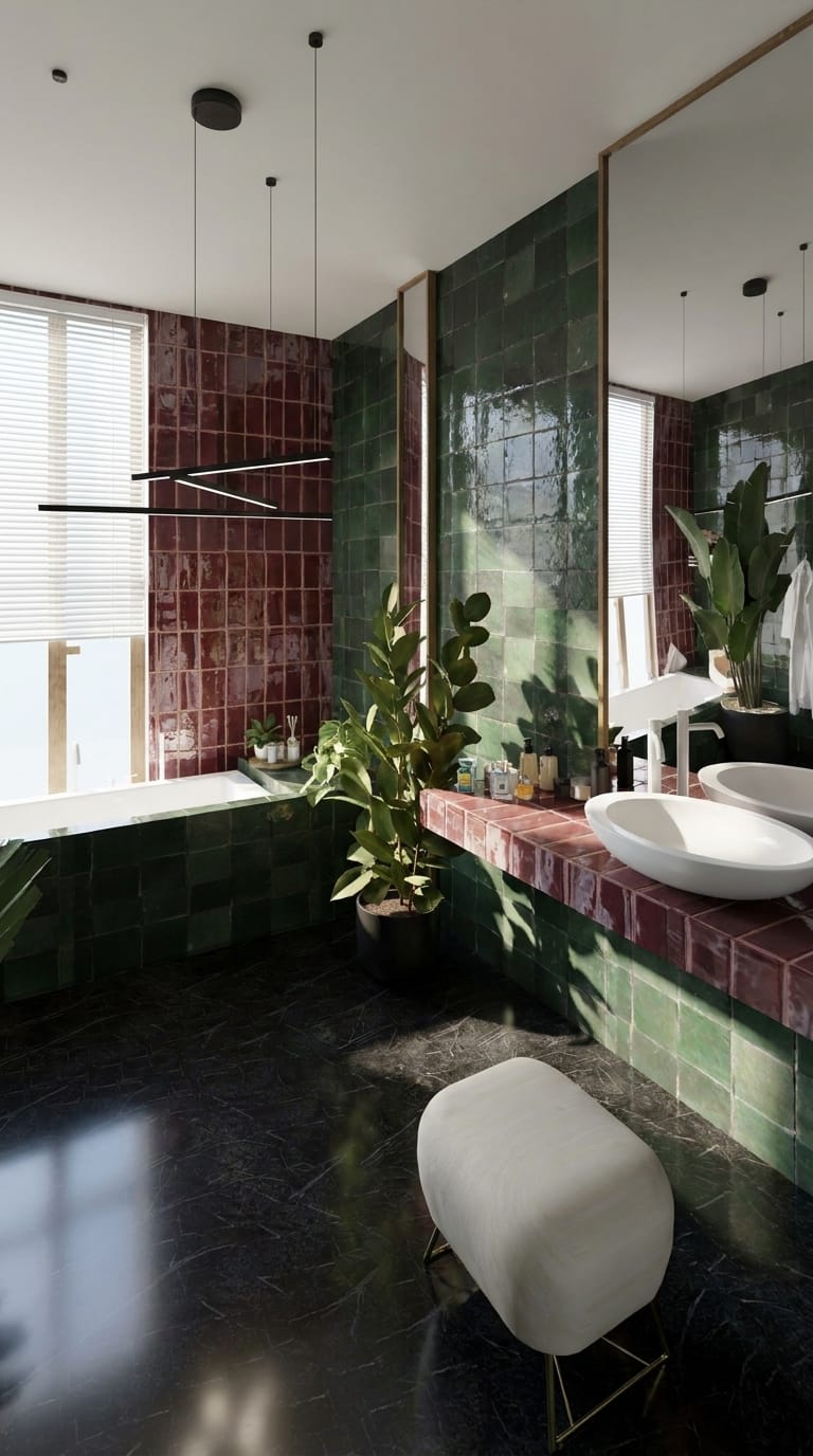 Mid-century bathroom
