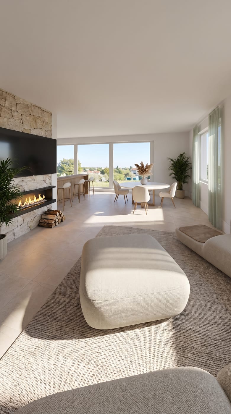 Mid-century living room