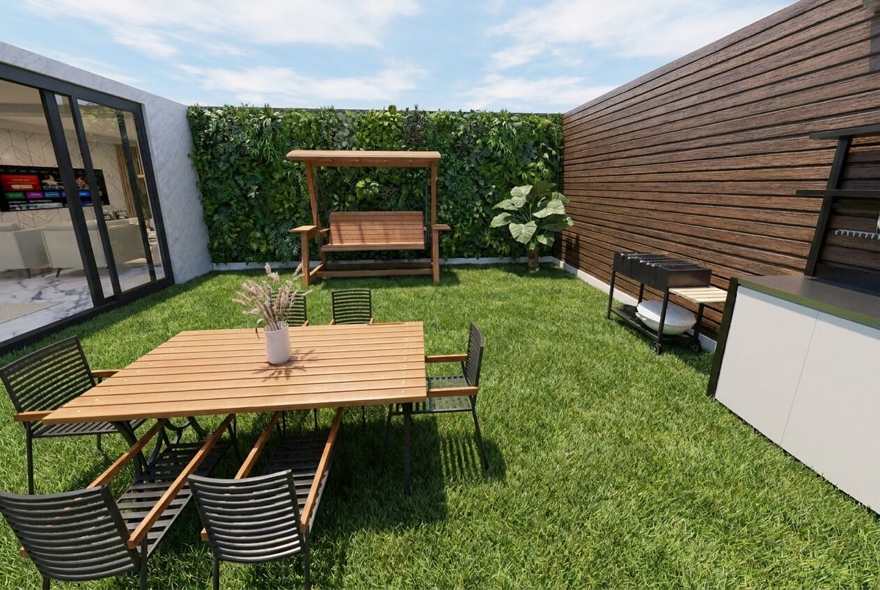 Modern outdoor space