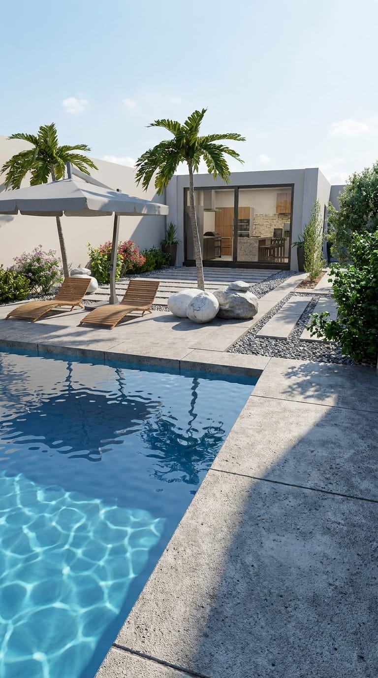 Modern outdoor space