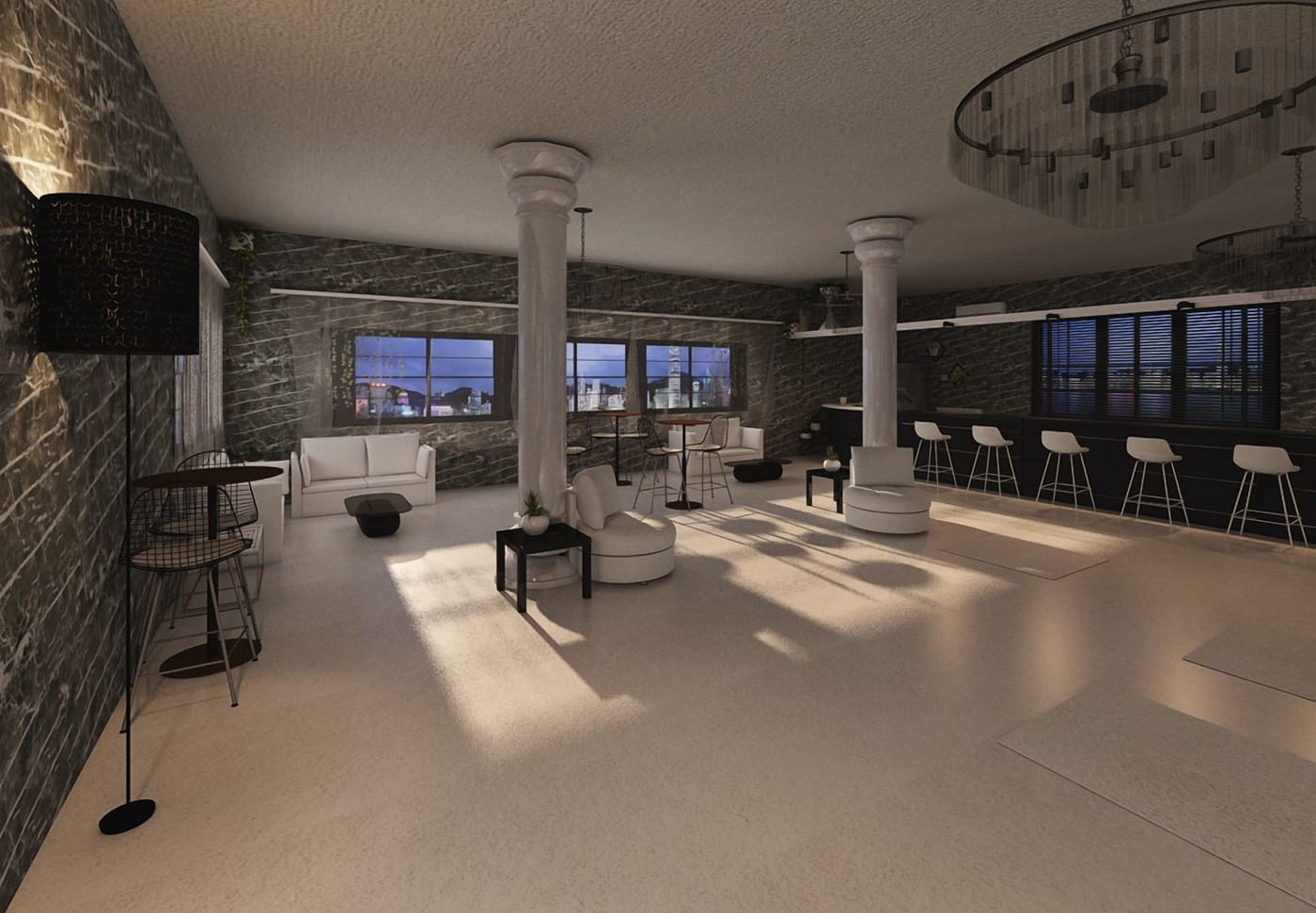 Industrial living room