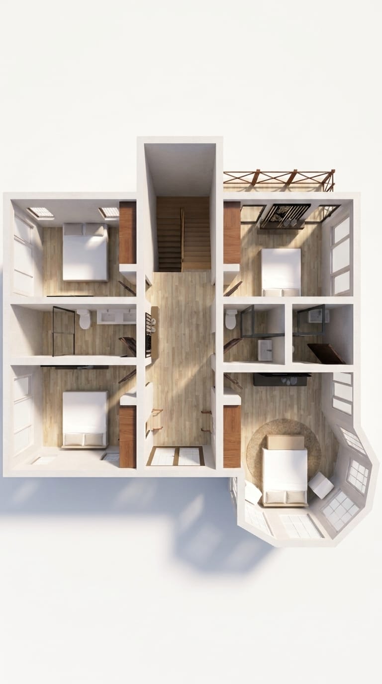 Mid-century floor plan