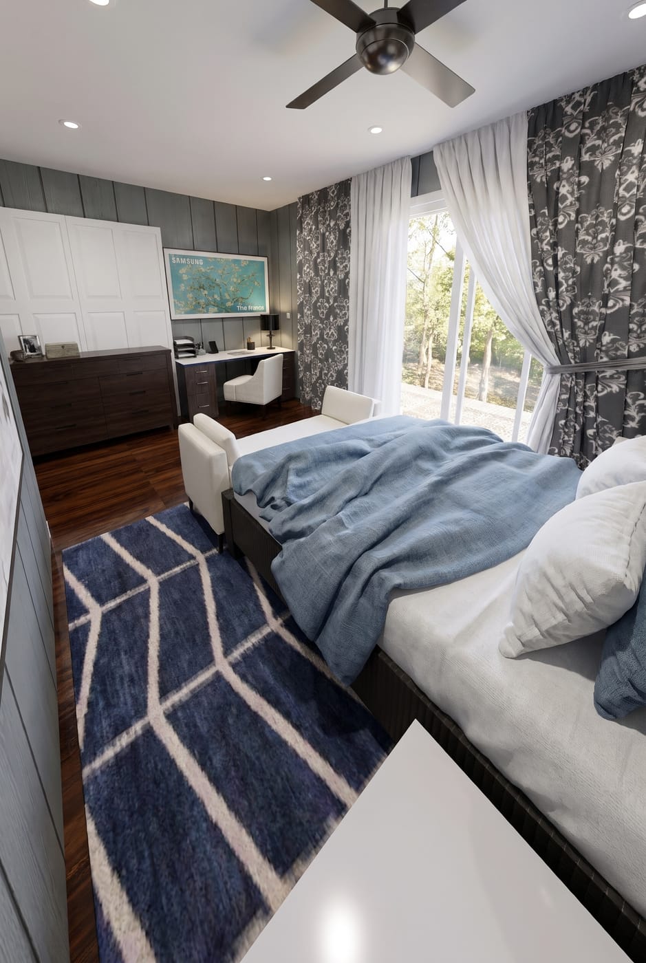 Mid-century bedroom