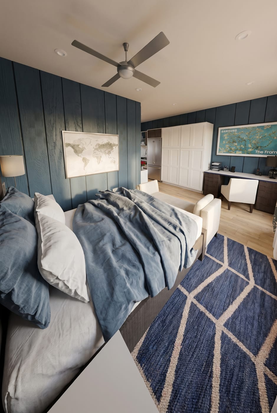 Mid-century bedroom