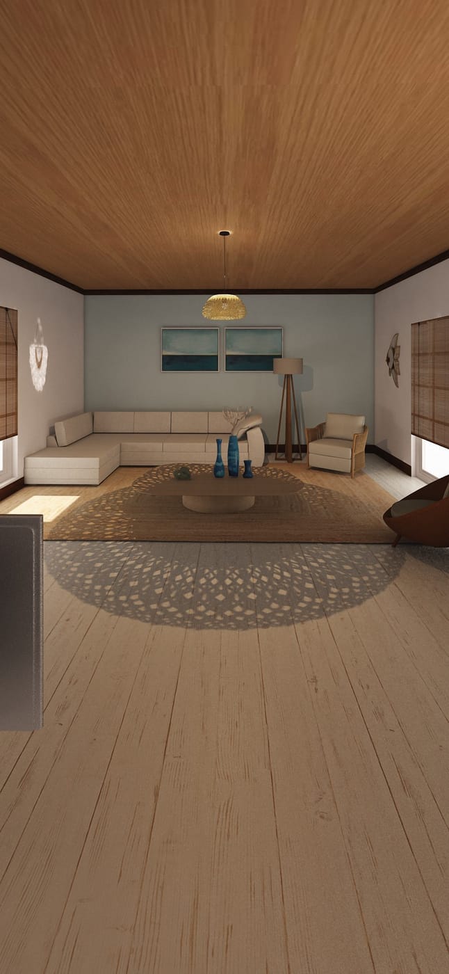 Mid-century living room