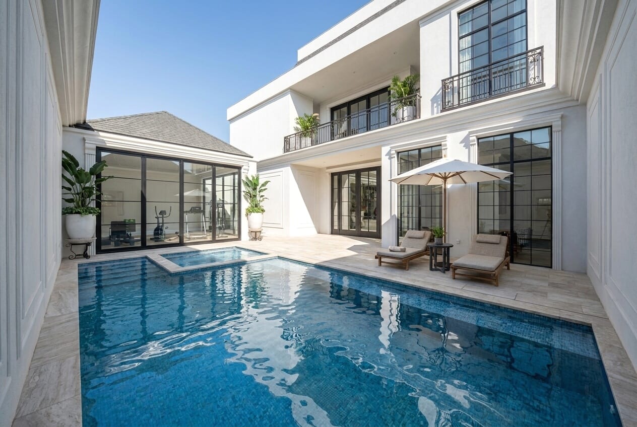 Contemporary outdoor space