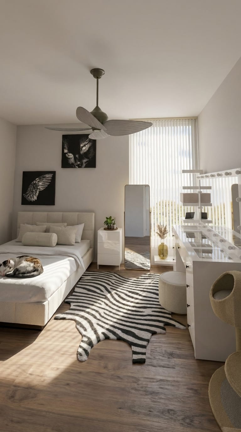 Mid-century bedroom