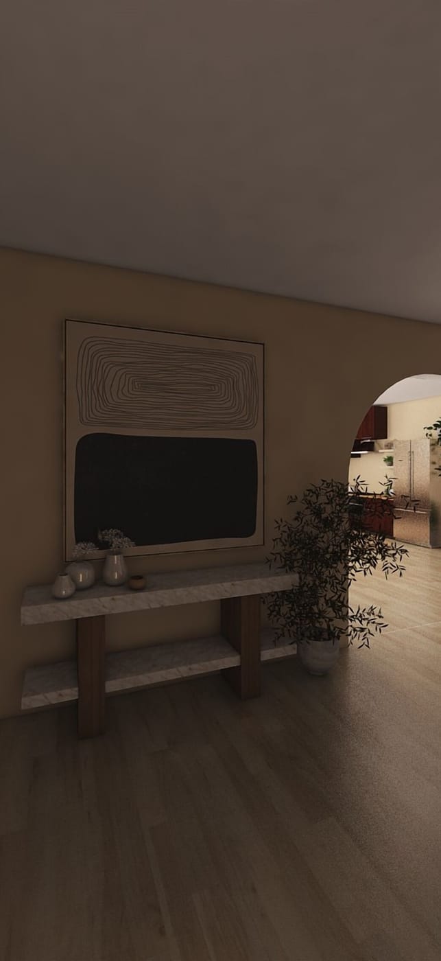 Mid-century hall
