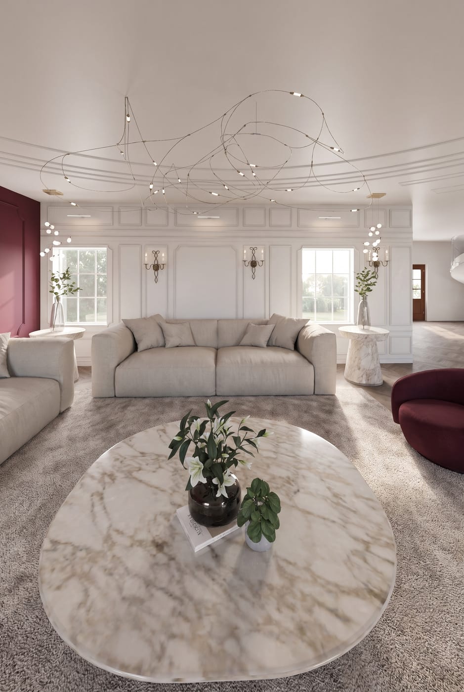 Mid-century living room