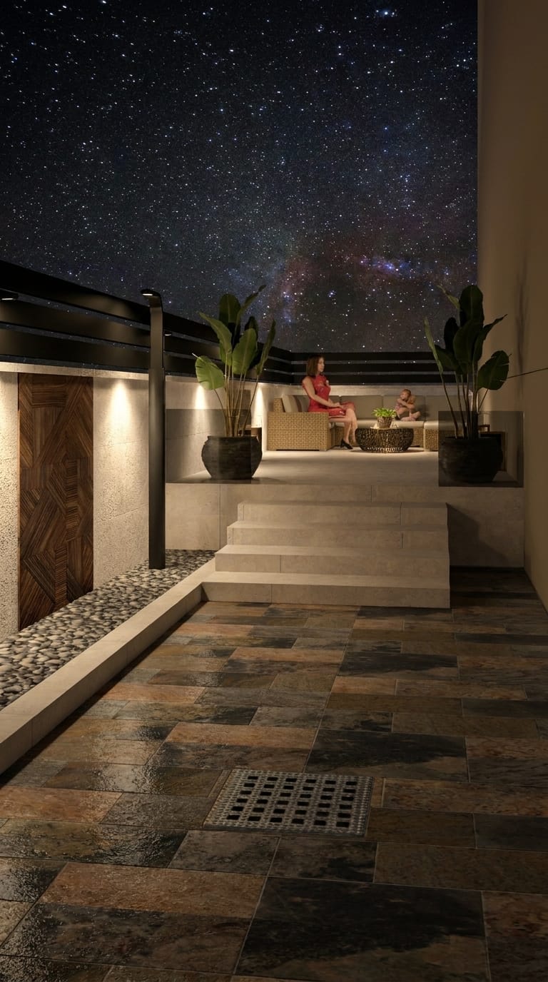 Mid-century outdoor space