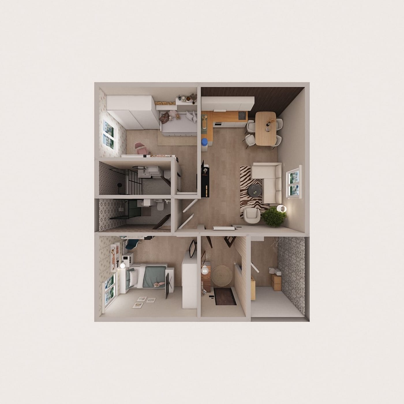 Scandinavian floor plan
