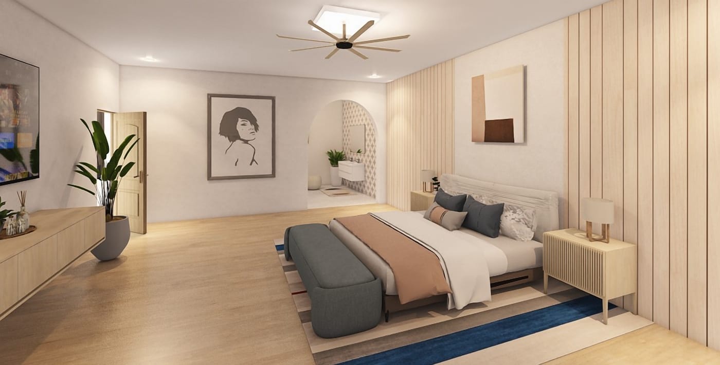 Mid-century bedroom