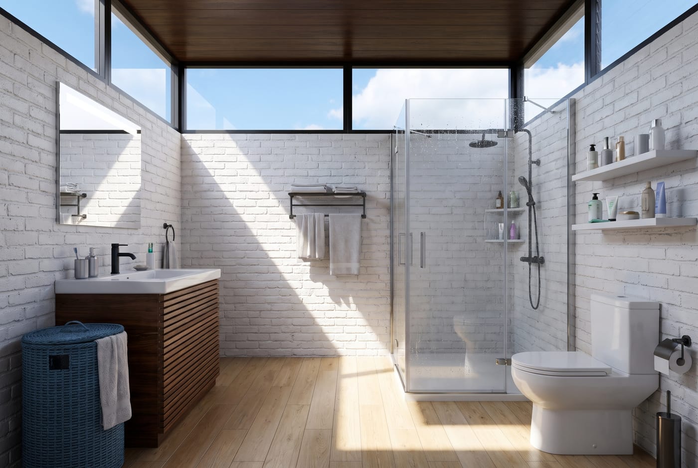 Mid-century bathroom