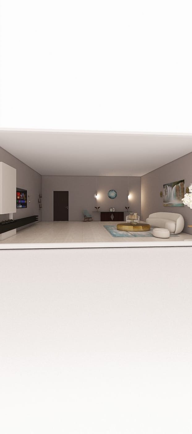 Mid-century living room