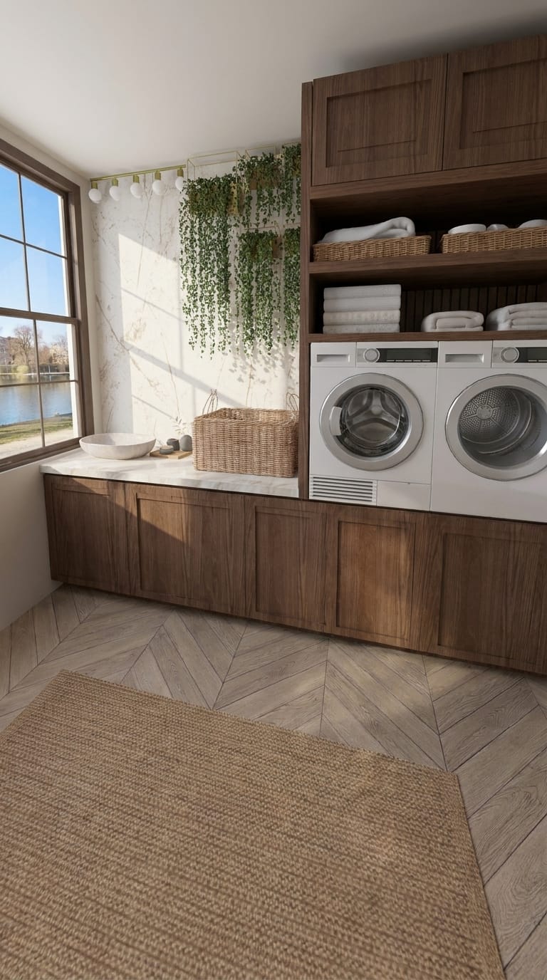 Scandinavian laundry room
