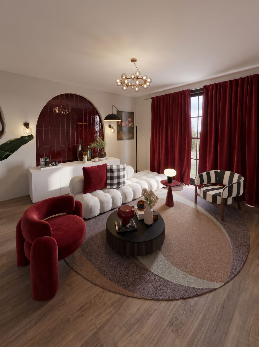 Mid-century living room