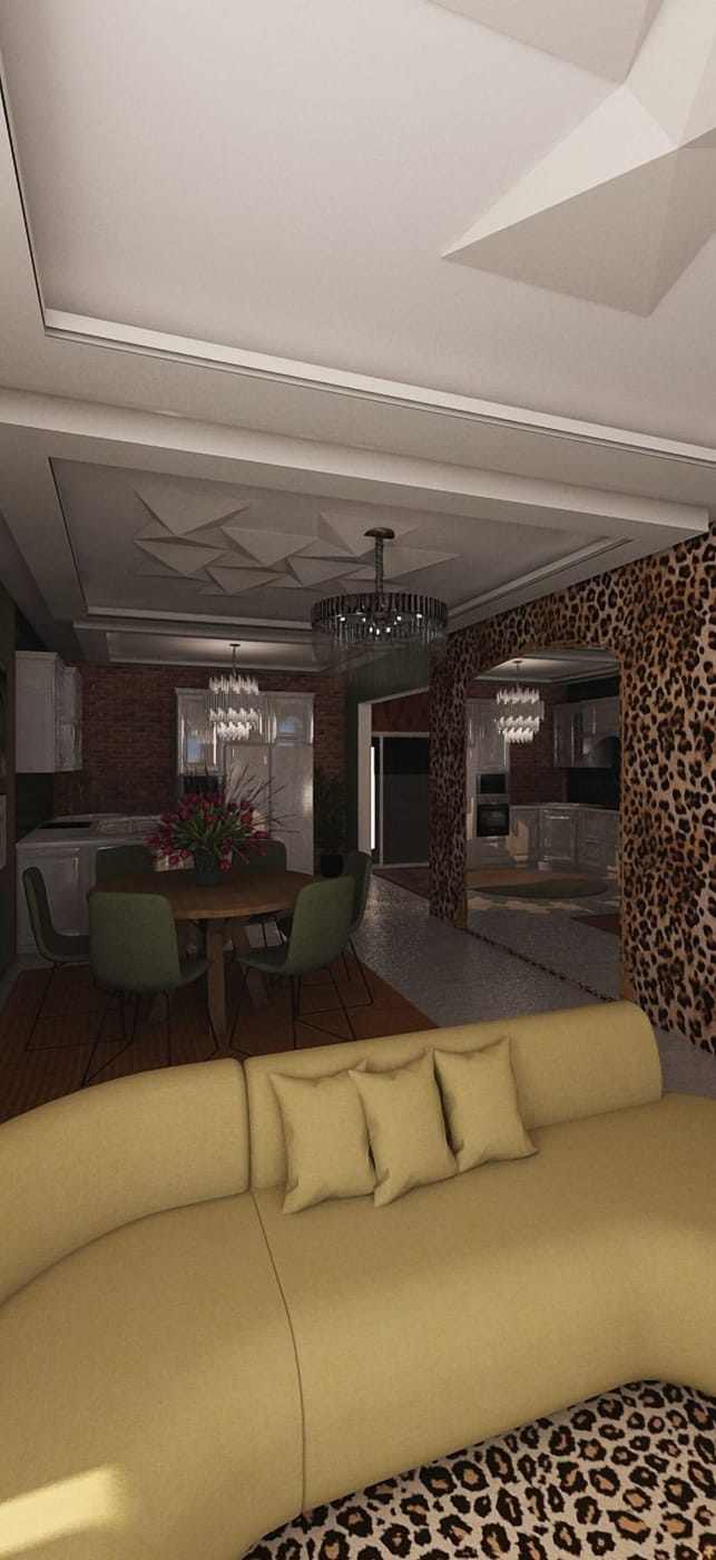 Eclectic living room