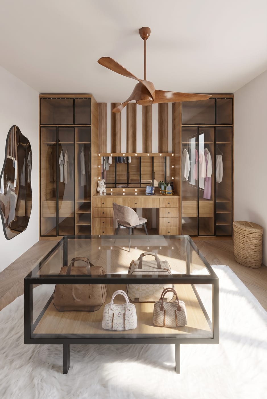 Mid-century closet