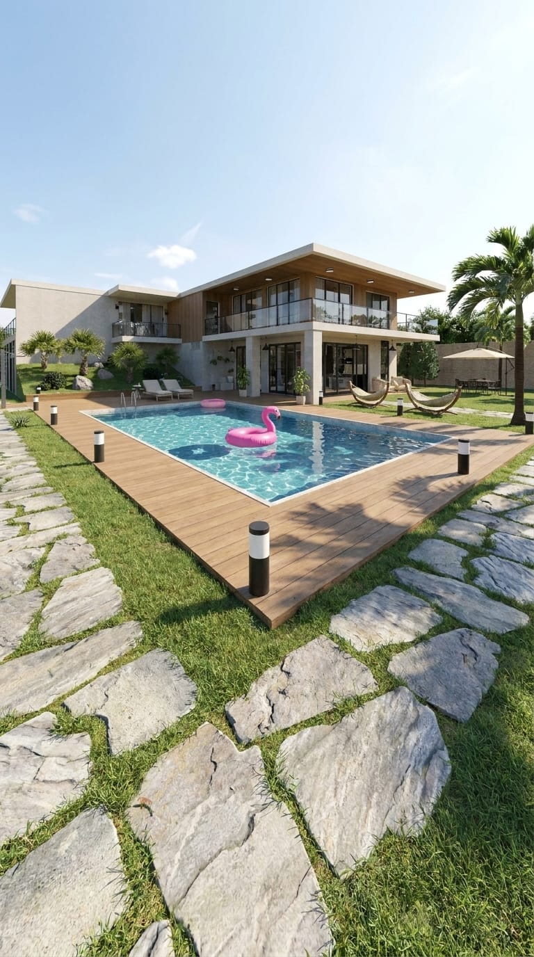 Modern outdoor space
