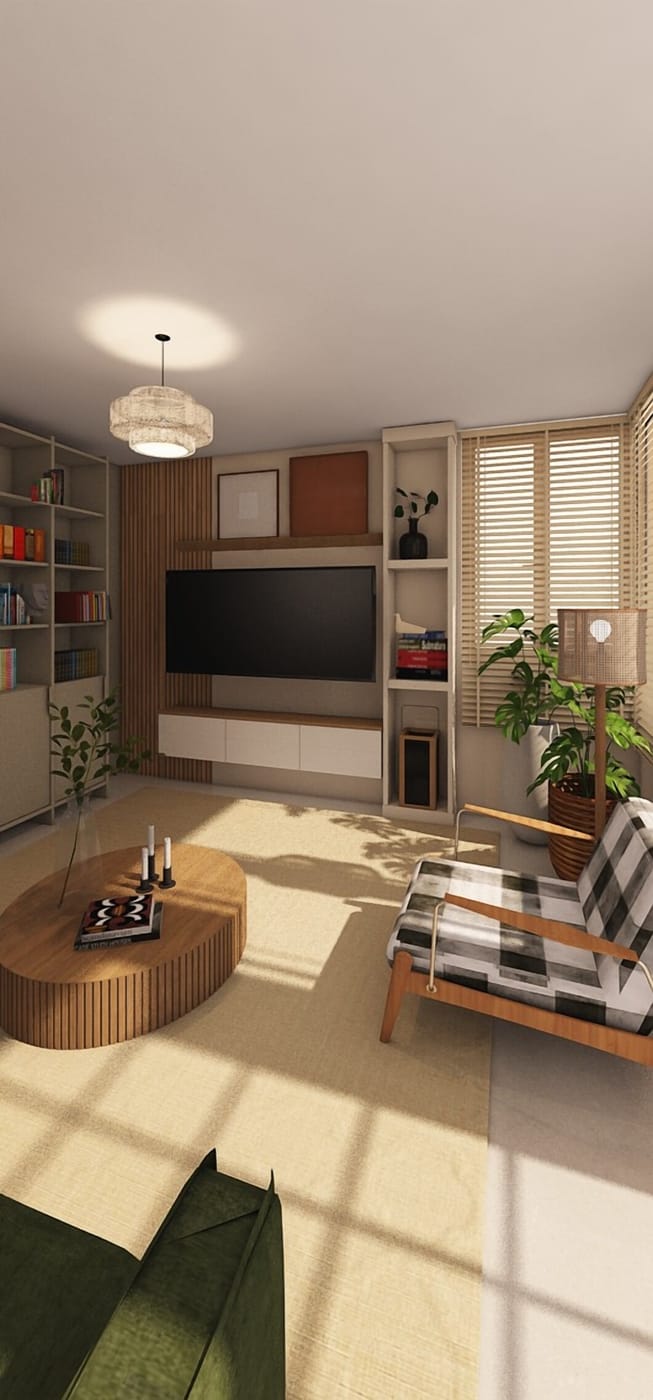 Mid-century living room