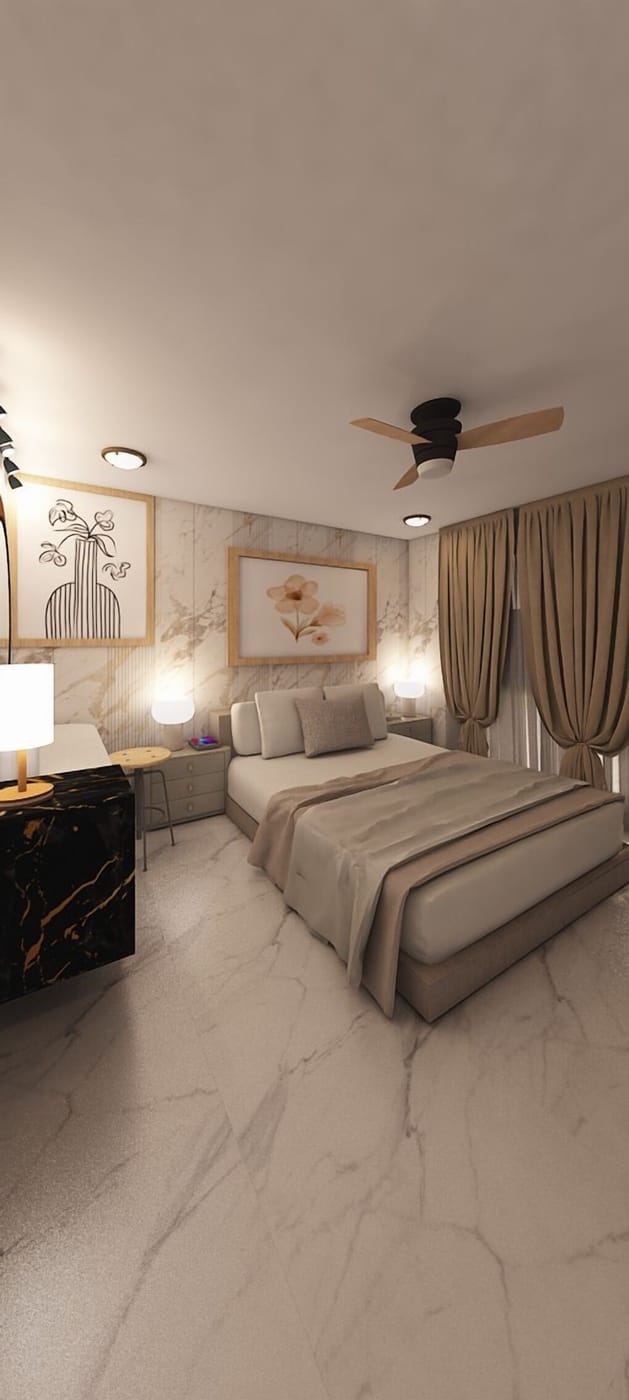 Mid-century bedroom