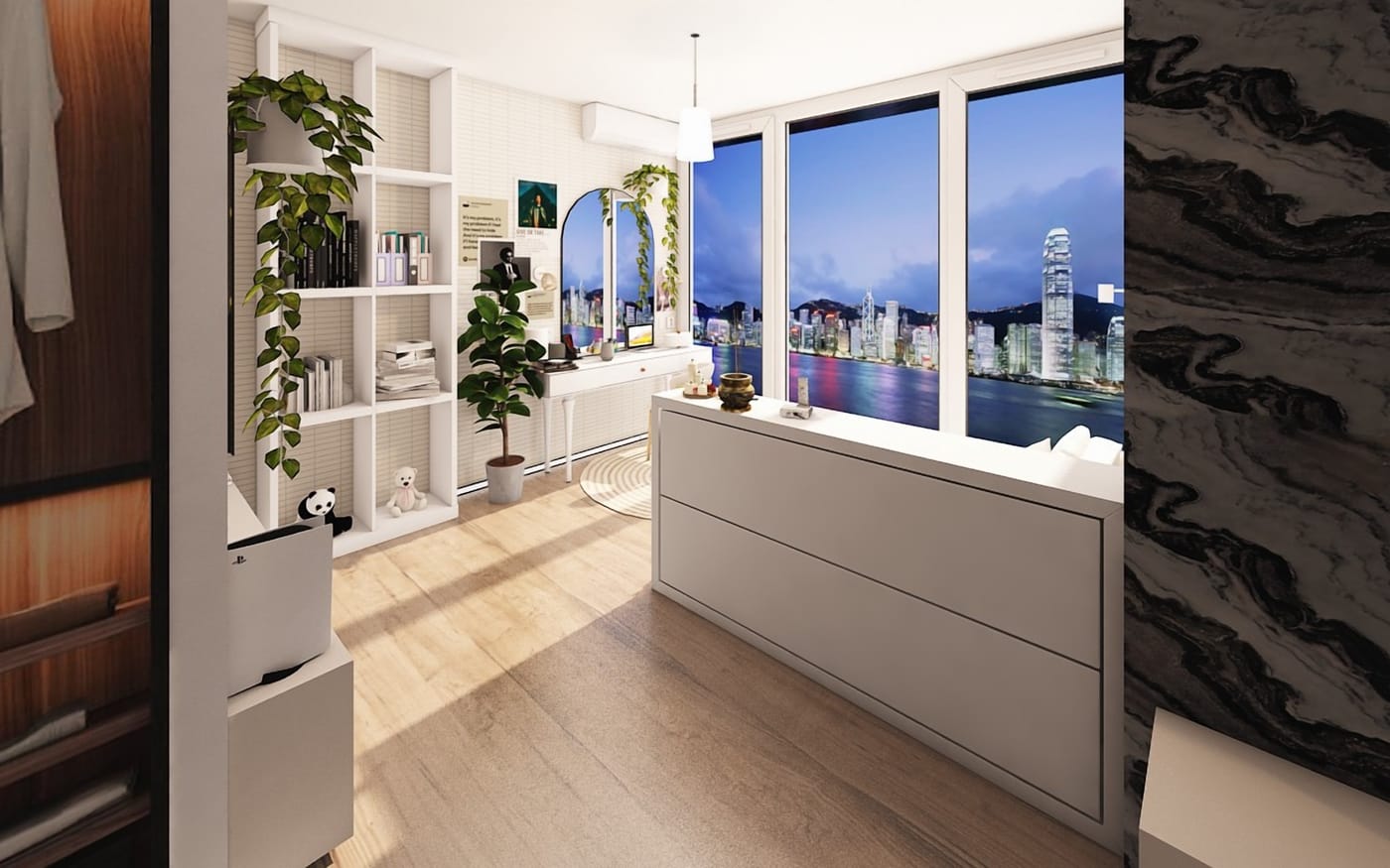 Contemporary bedroom