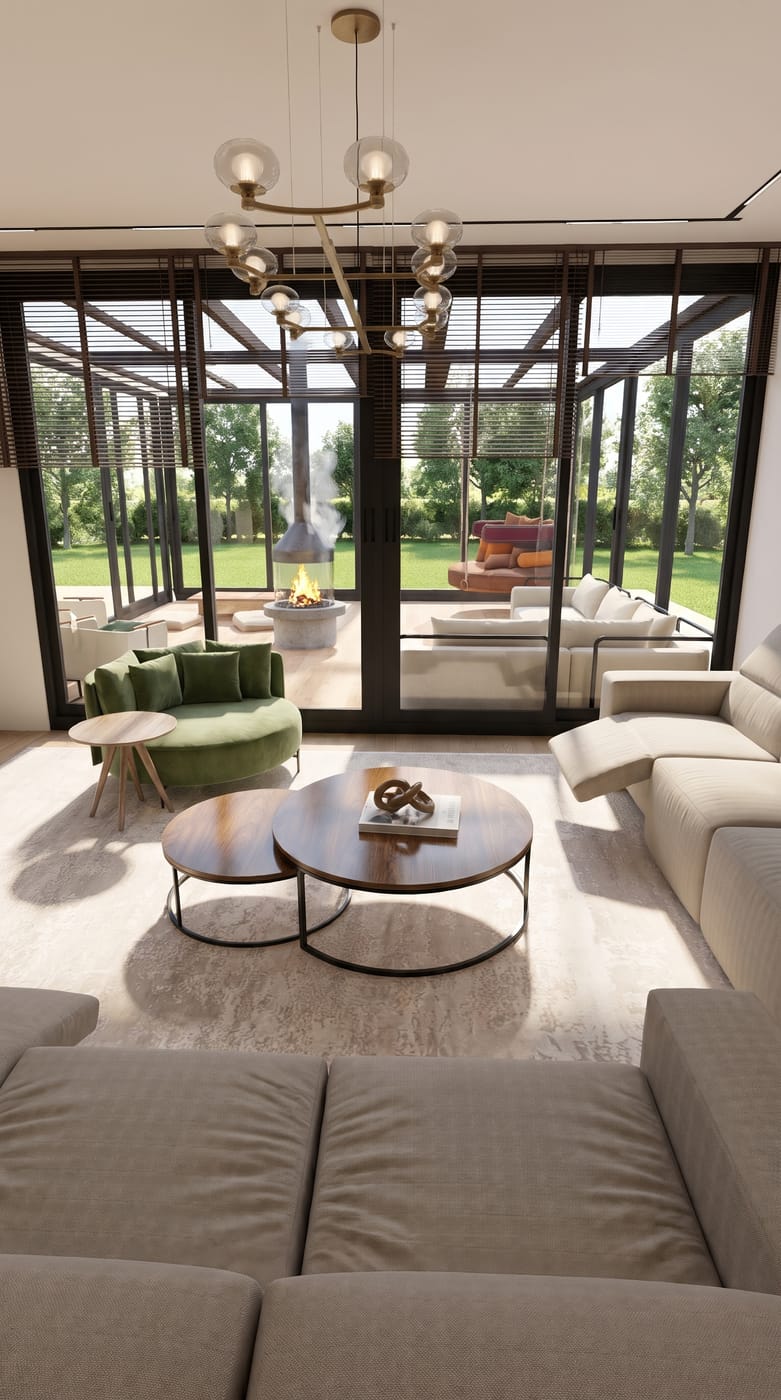 Mid-century living room