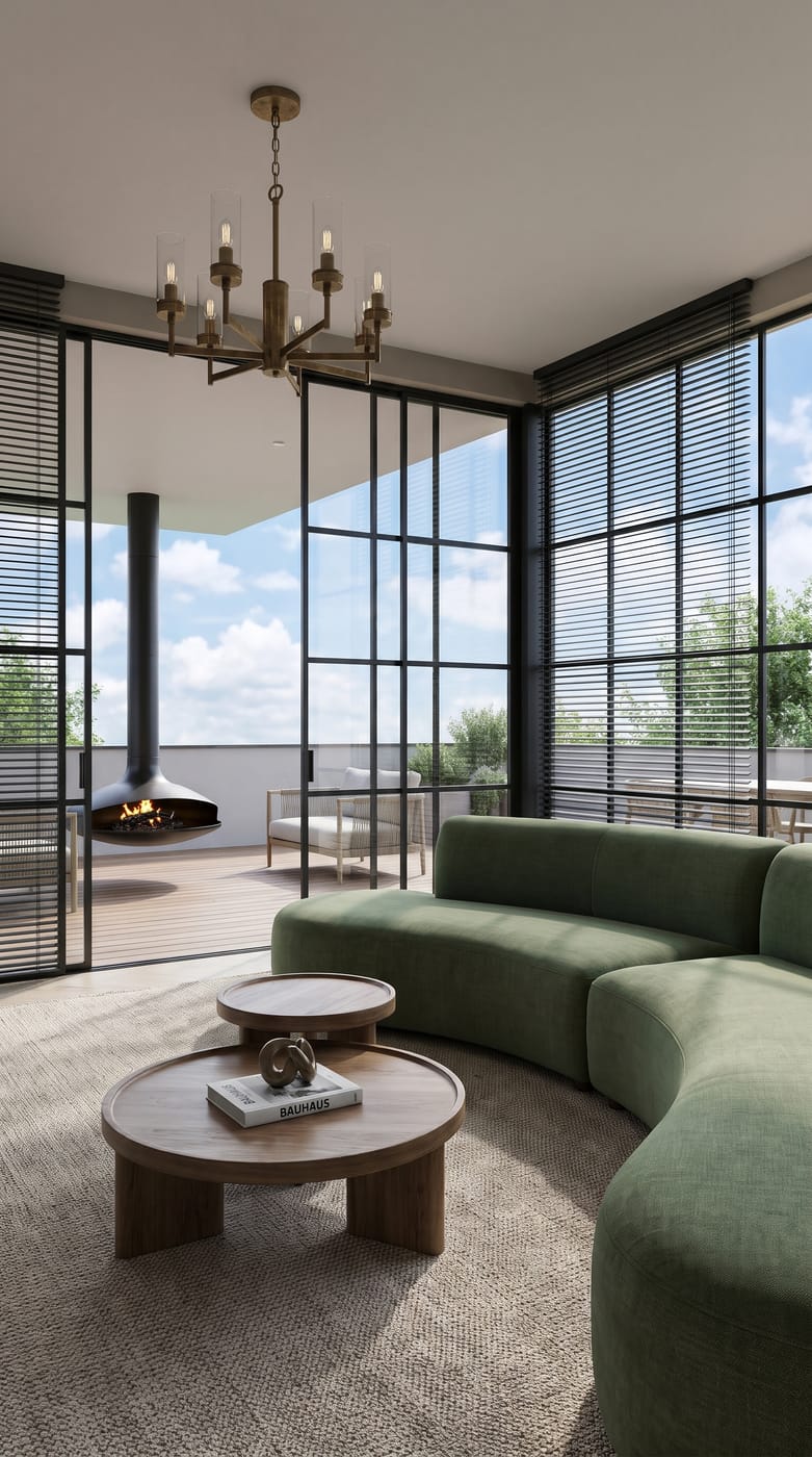 Mid-century living room