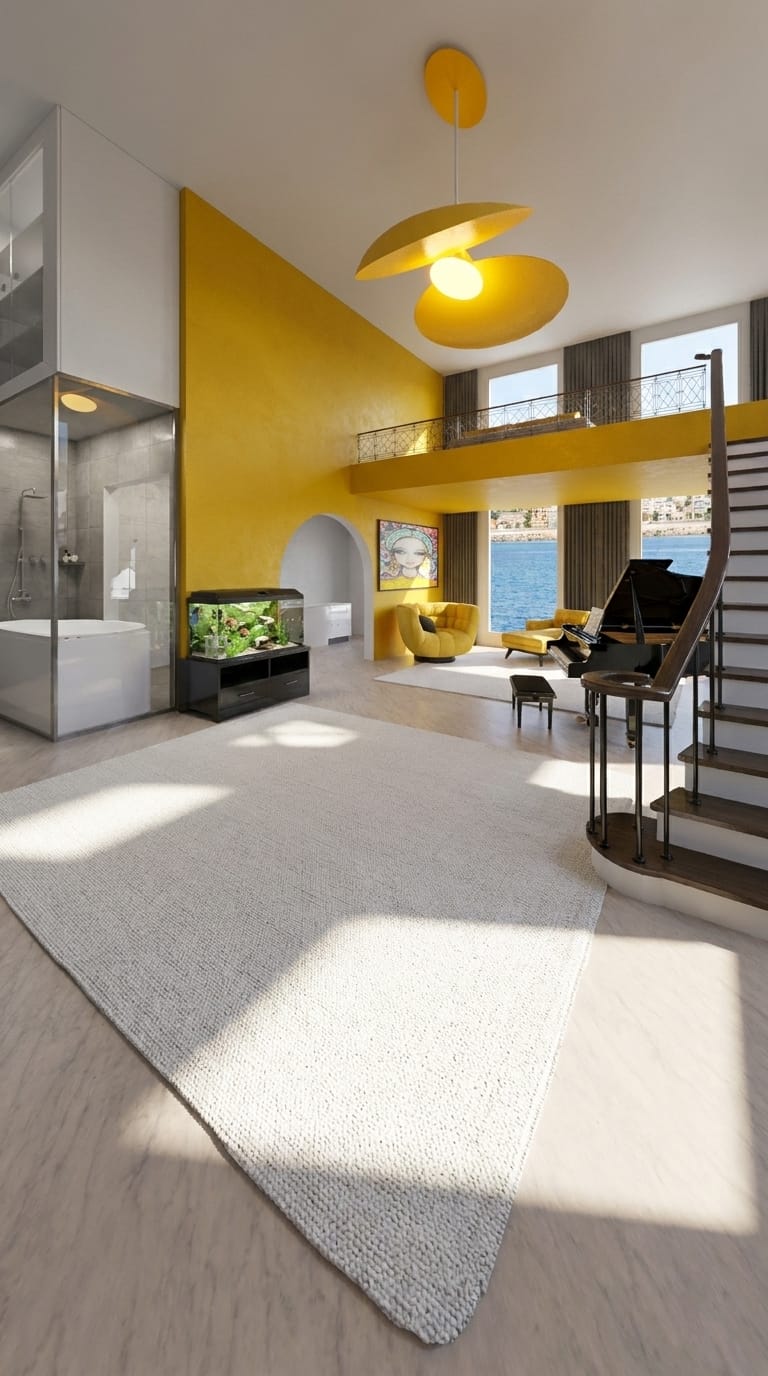 Mid-century living room
