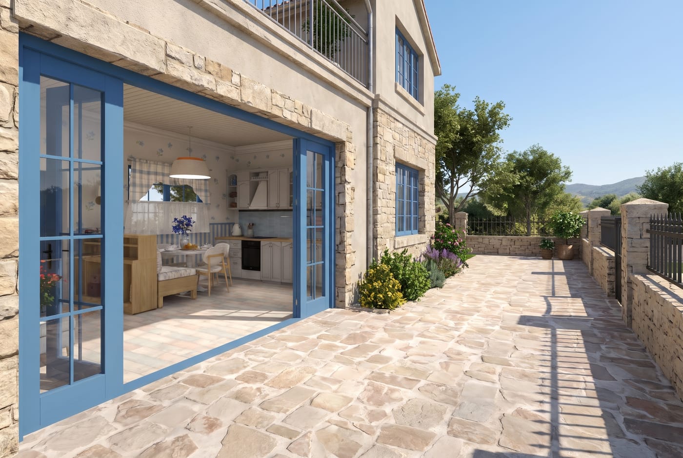 Mediterranean outdoor space