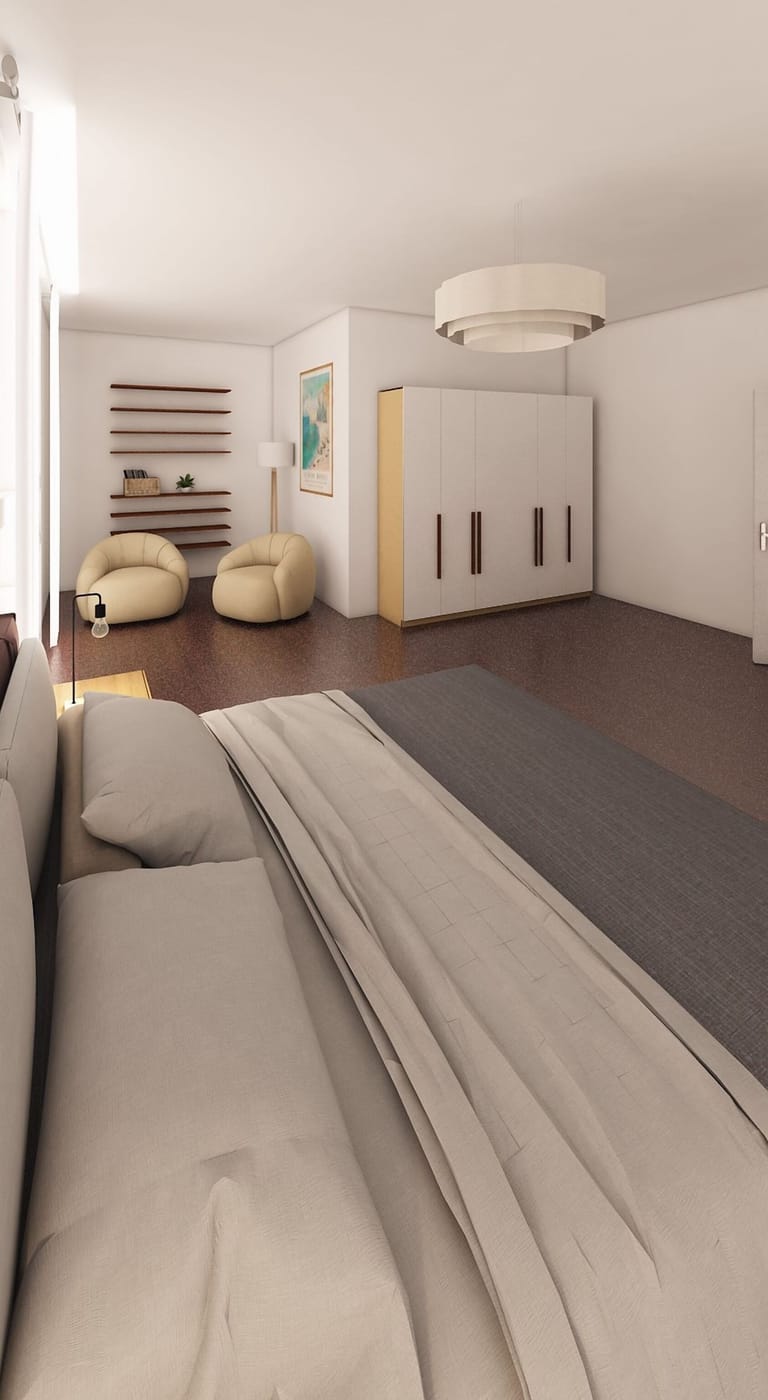 Mid-century bedroom