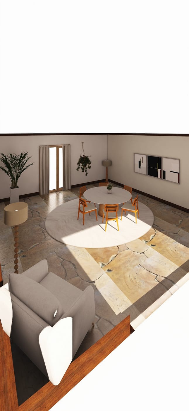Mid-century living room
