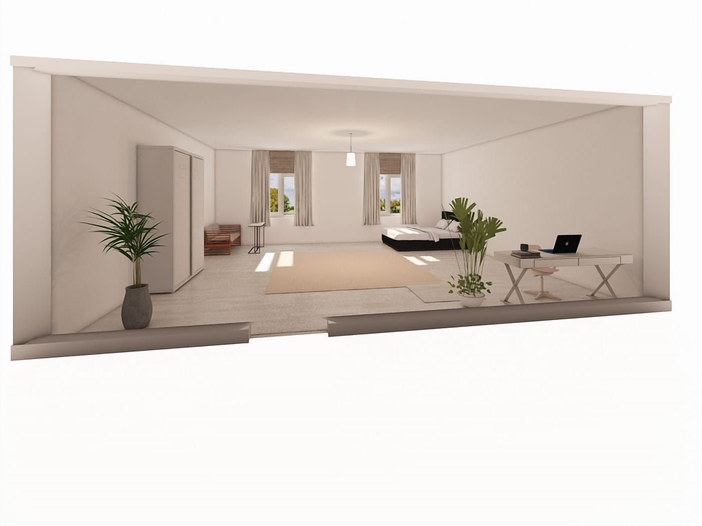 Mid-century bedroom
