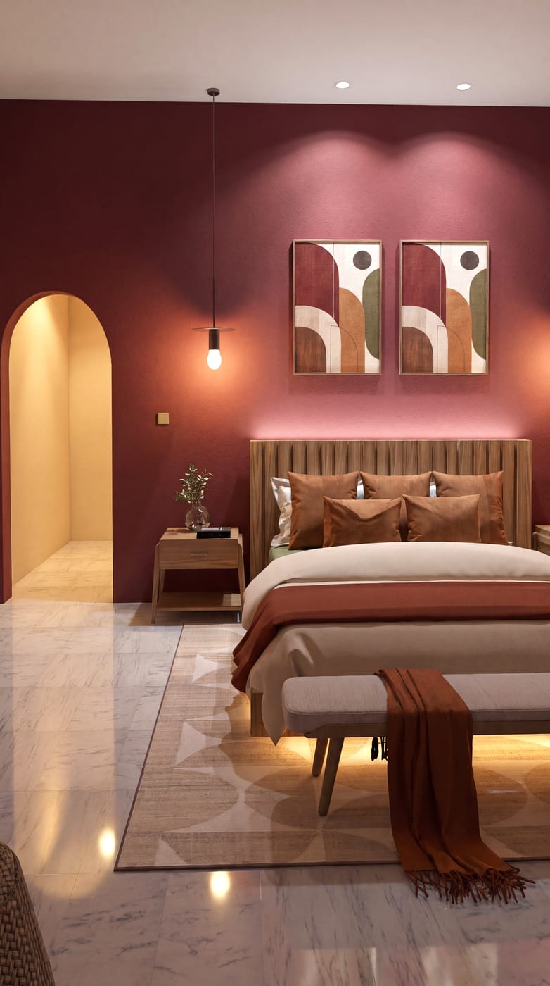 Mid-century bedroom