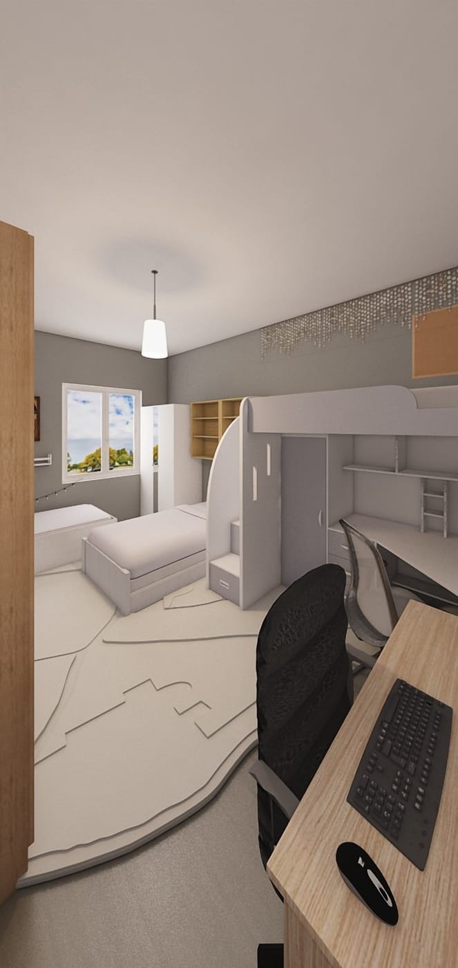 Mid-century bedroom