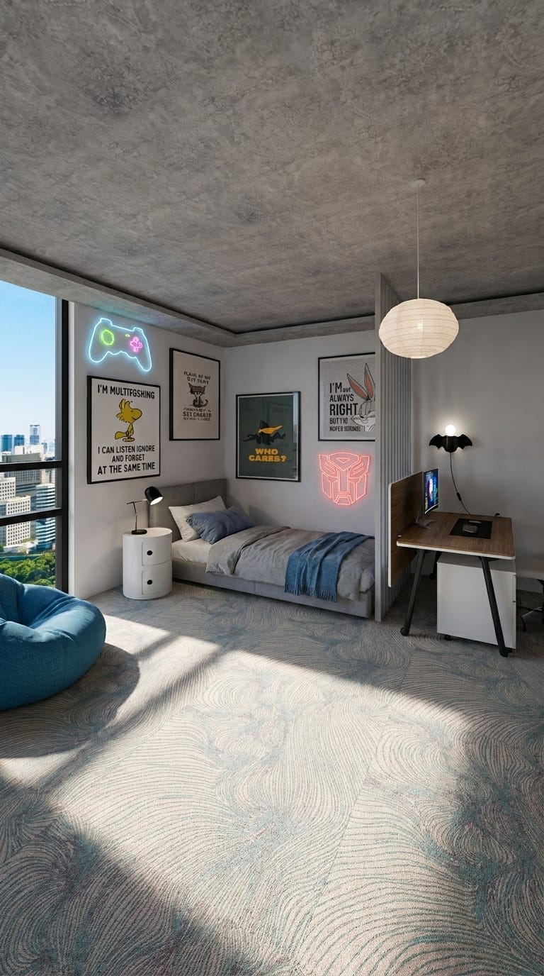 Mid-century bedroom