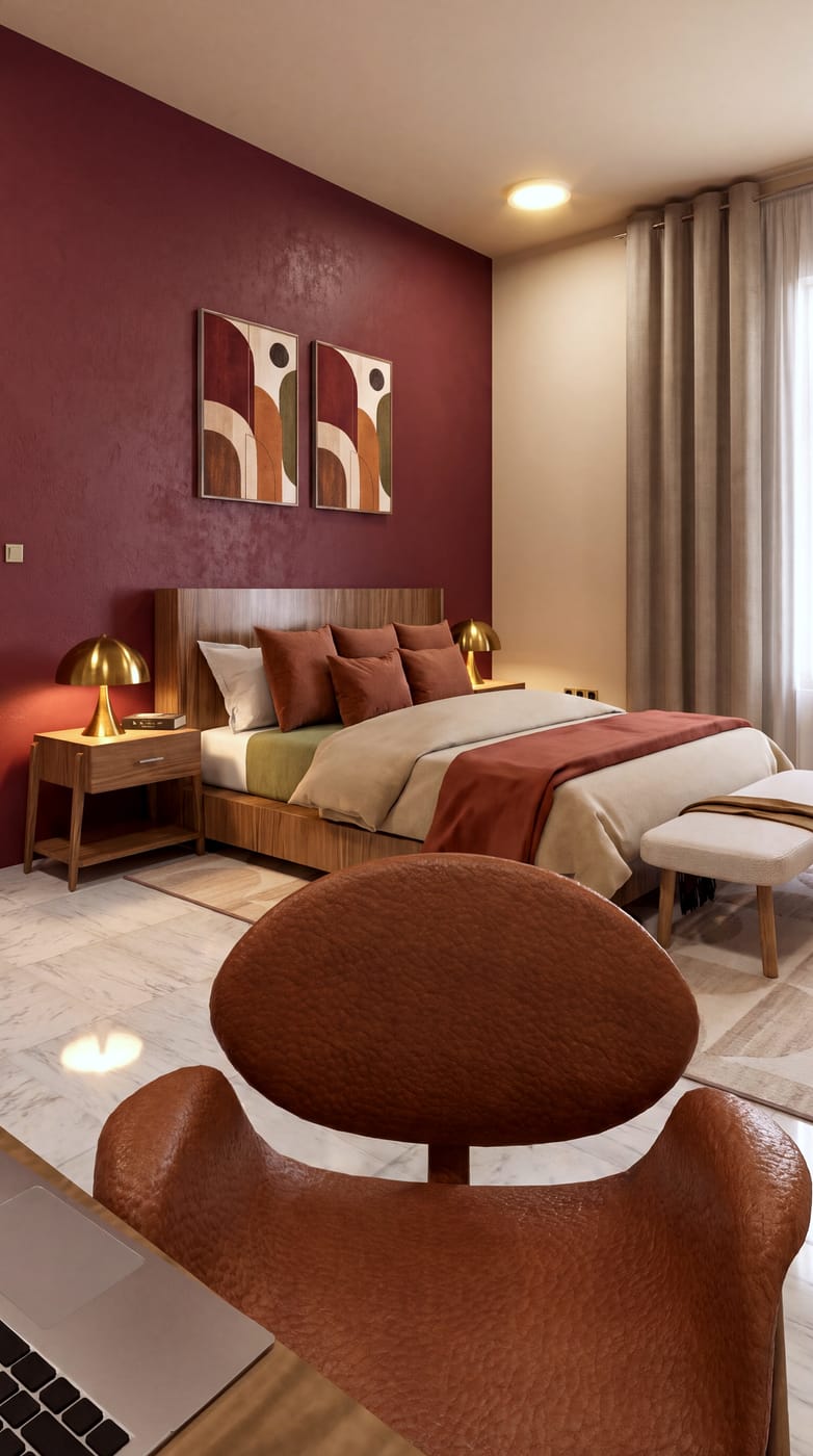 Mid-century bedroom